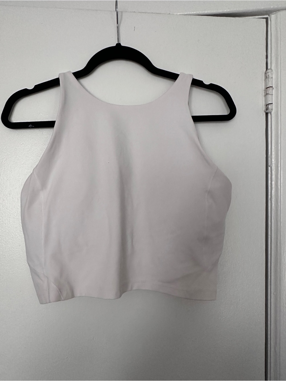 lululemon athletica cropped high-neck tank in pale pink